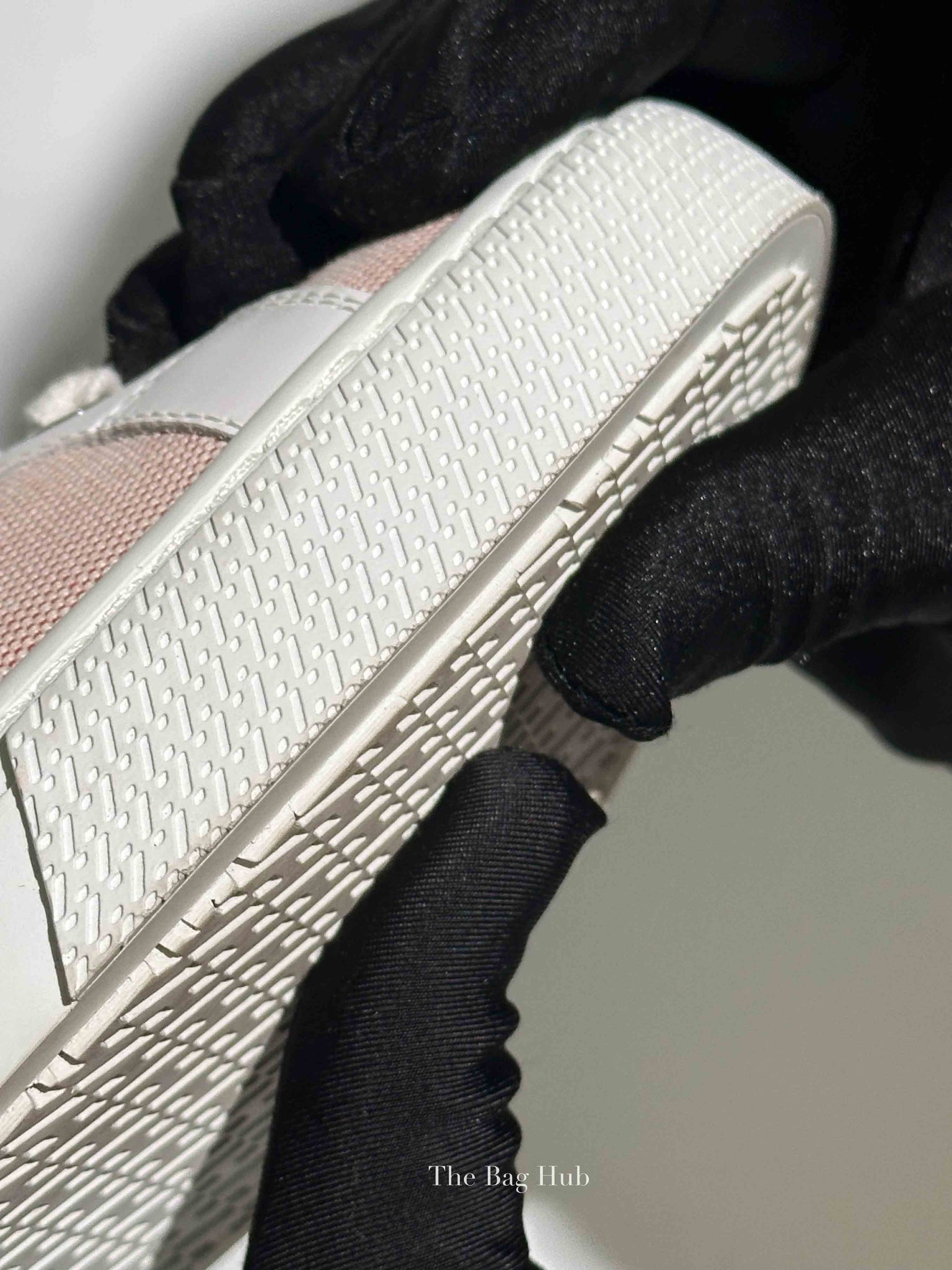 Hermes Framboise/Blanc Canvas Day Sneakers Size 38.5 PHW