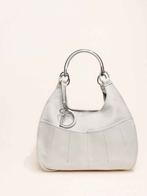 Dior Ivory Calfskin 61 Medium Tote Bag