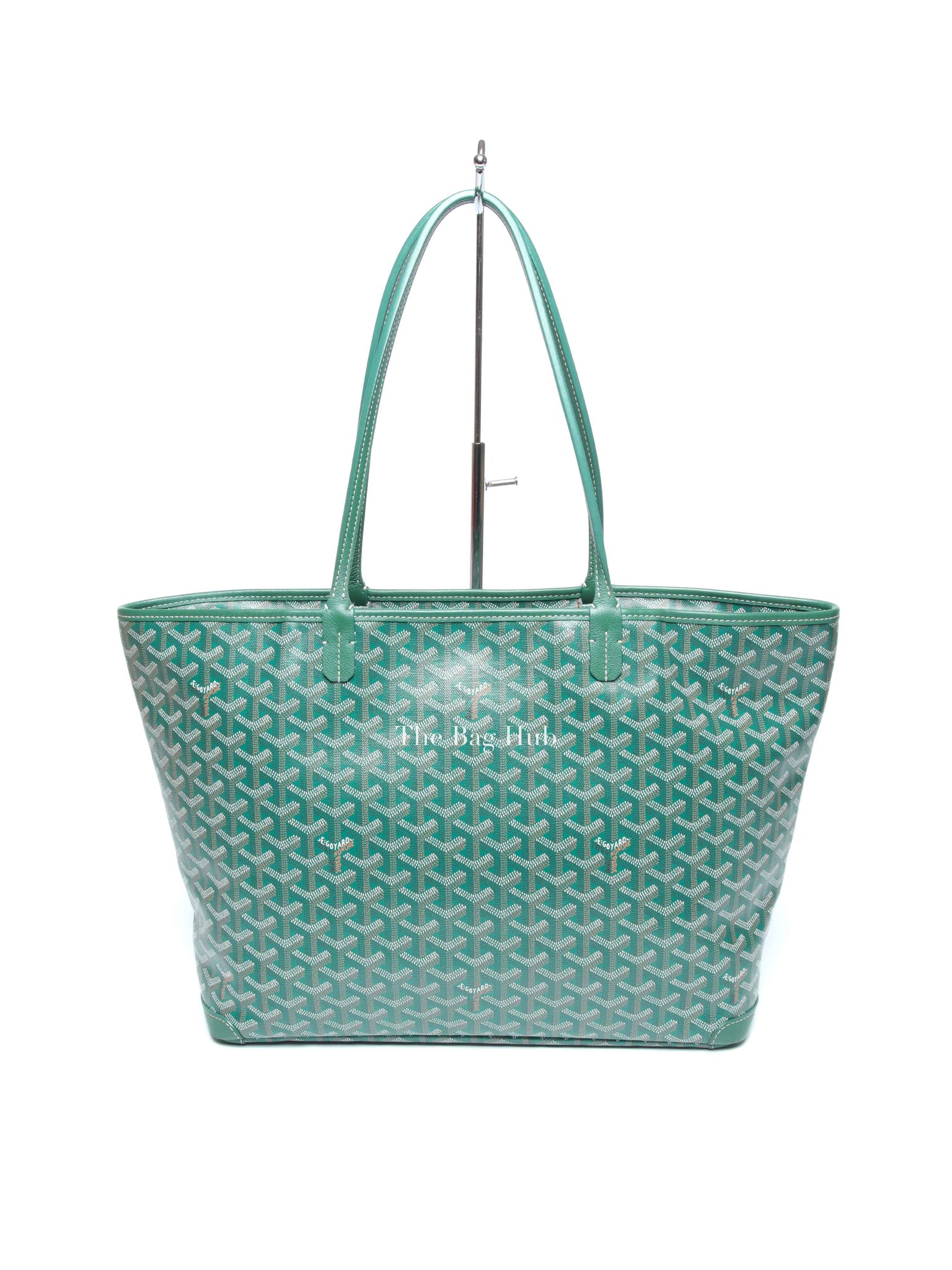 Goyard Green Canvas Artois MM Tote Bag