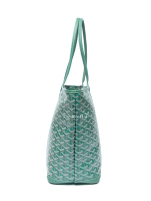 Goyard Green Canvas Artois MM Tote Bag