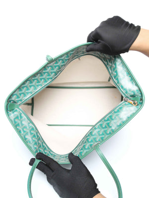 Goyard Green Canvas Artois MM Tote Bag