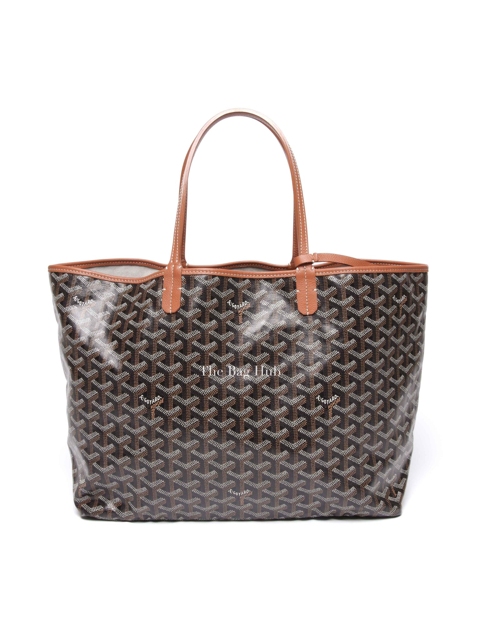 Goyard Black/Tan Canvas St. Louis PM Tote Bag