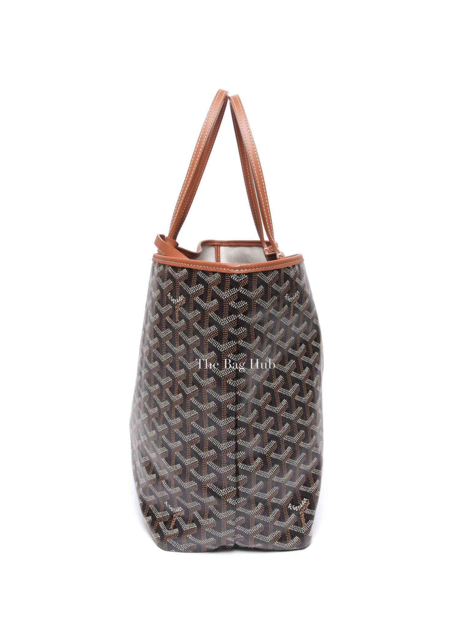 Goyard Black/Tan Canvas St. Louis PM Tote Bag
