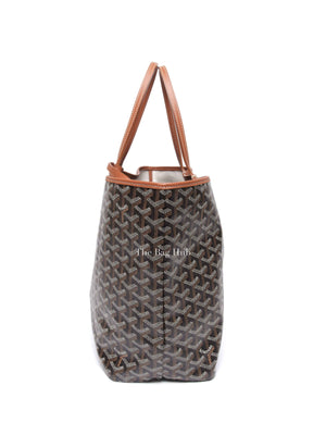 Goyard Black/Tan Canvas St. Louis PM Tote Bag