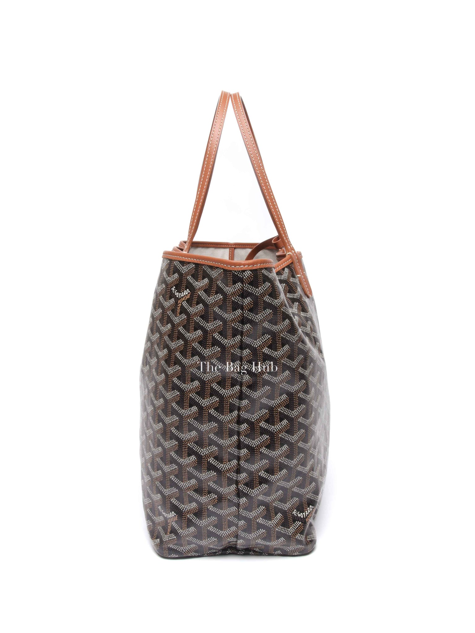 Goyard Black/Tan Canvas St. Louis PM Tote Bag