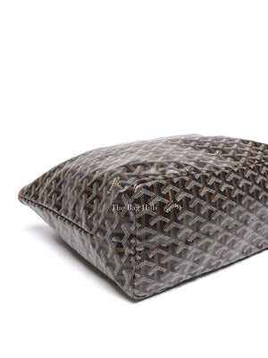 Goyard Black/Tan Canvas St. Louis PM Tote Bag