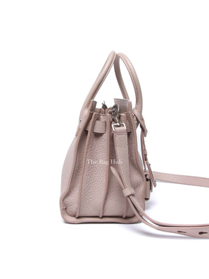 Saint Laurent Powder Pink Grained Calfskin Baby Sac De Jour Hand Bag