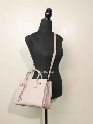 Saint Laurent Powder Pink Grained Calfskin Baby Sac De Jour Hand Bag