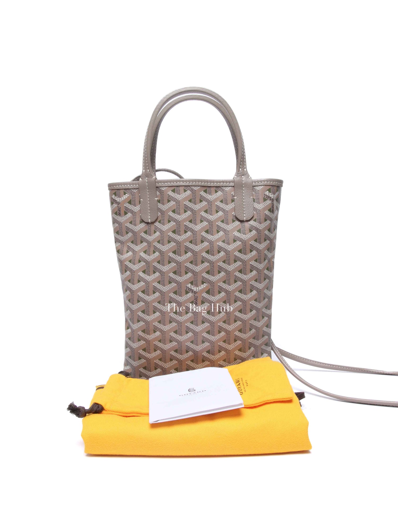 Goyard Khaki Grege Goyardine Poitiers Claire-Voie Tote Bag