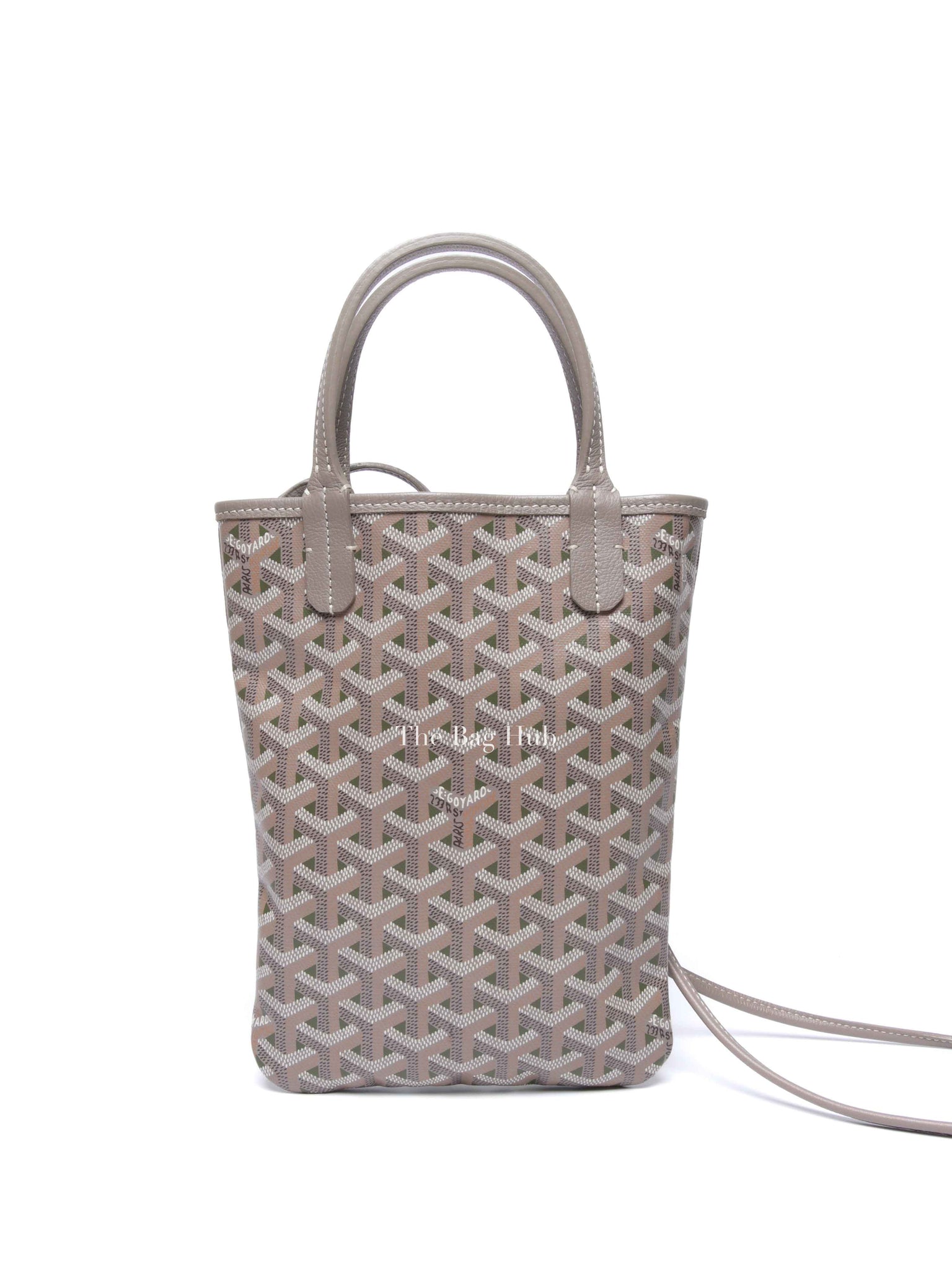 Goyard Khaki Grege Goyardine Poitiers Claire-Voie Tote Bag