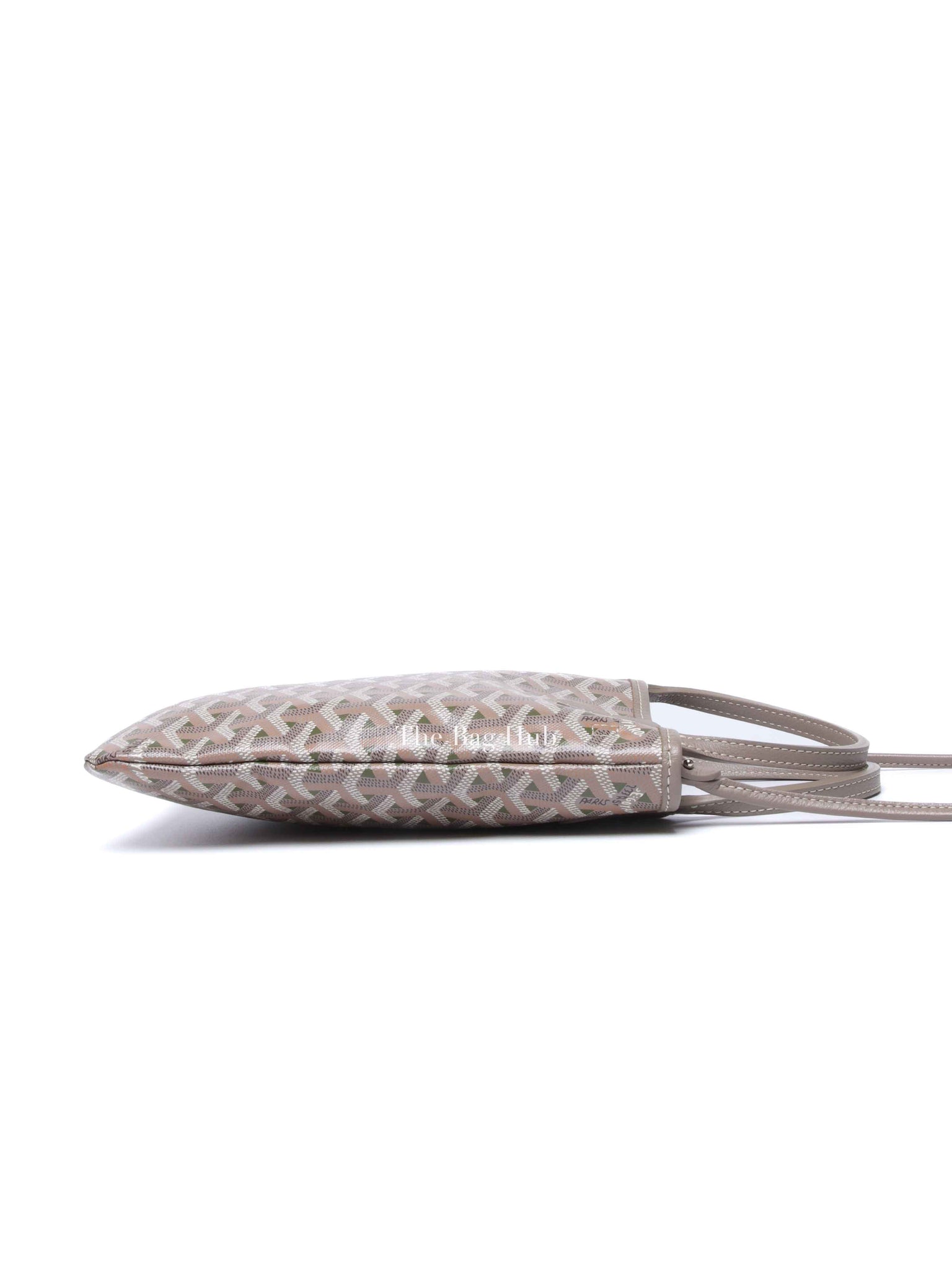 Goyard Khaki Grege Goyardine Poitiers Claire-Voie Tote Bag