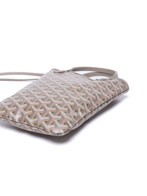 Goyard Khaki Grege Goyardine Poitiers Claire-Voie Tote Bag