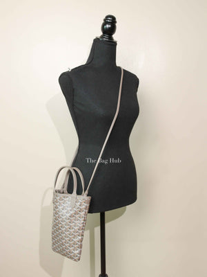 Goyard Khaki Grege Goyardine Poitiers Claire-Voie Tote Bag
