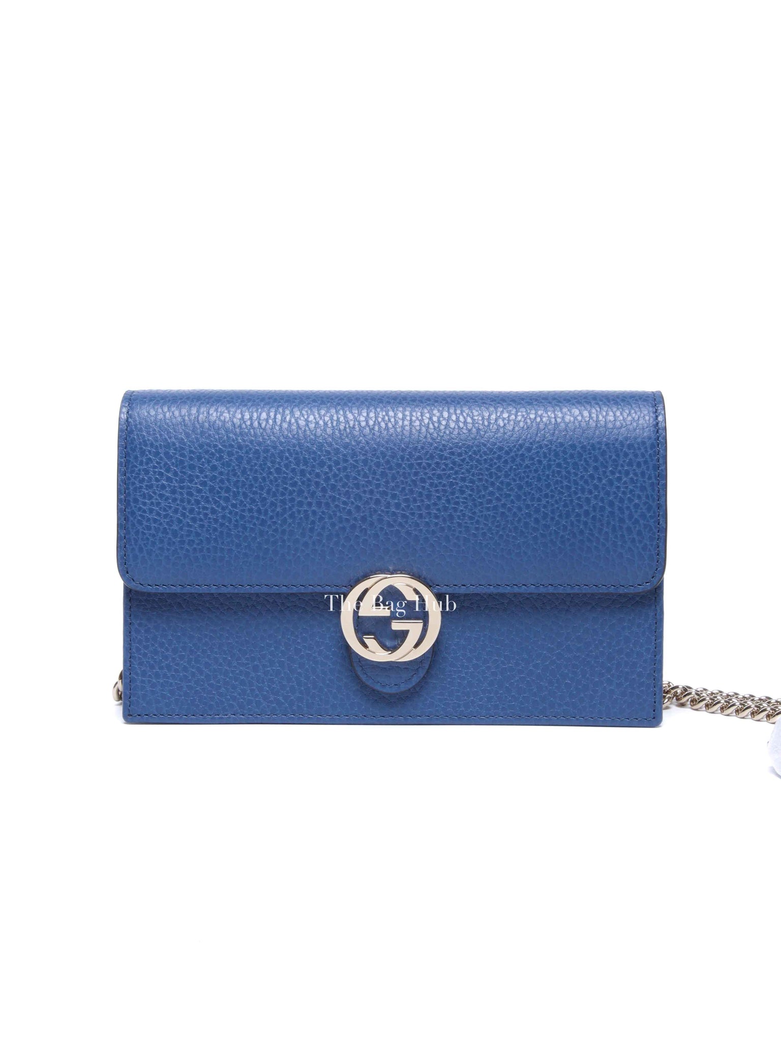 Gucci Caspian Leather Dollar Interlocking GG Wallet on Chain SHW