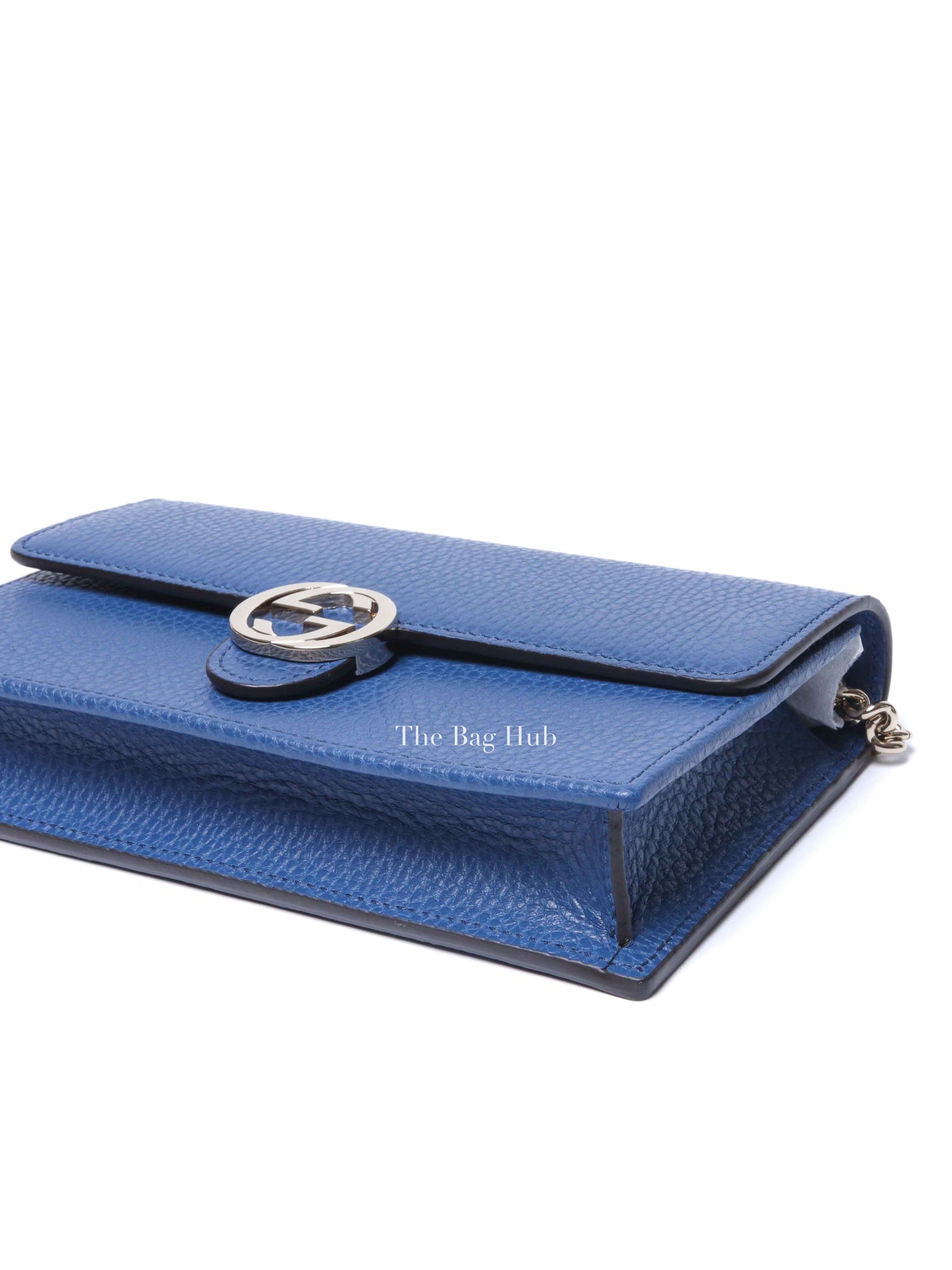 Gucci Caspian Leather Dollar Interlocking GG Wallet on Chain SHW