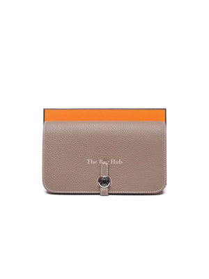 Hermes Etoupe Togo Leather Dogon Duo Wallet