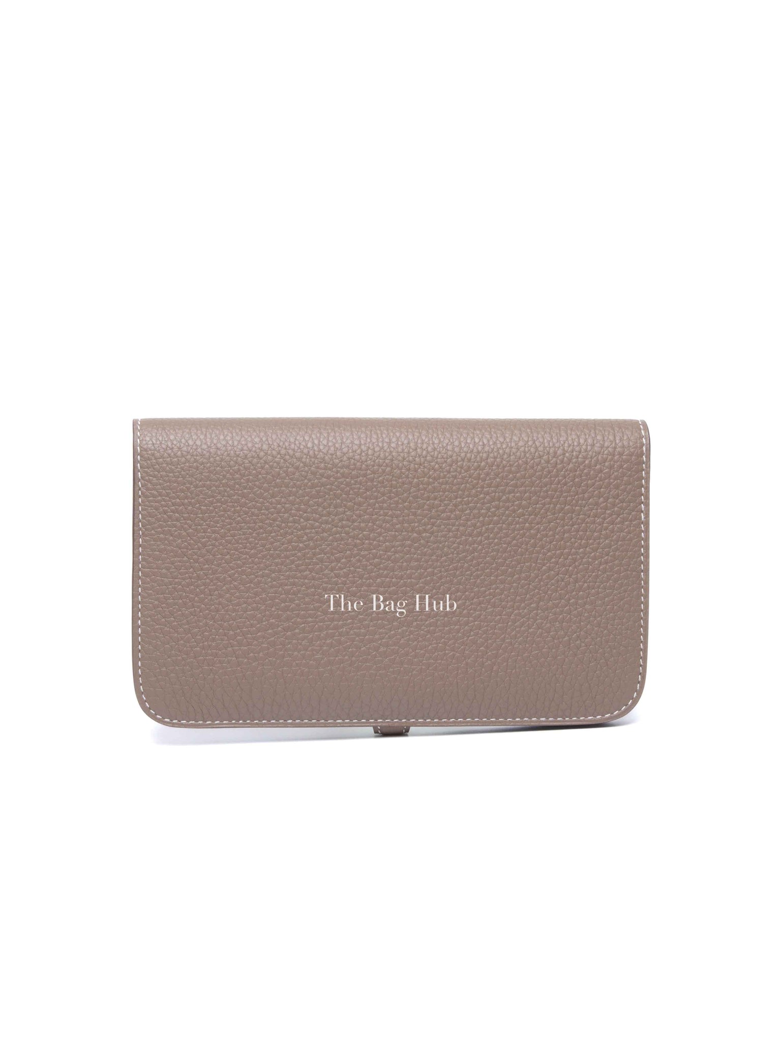 Hermes Etoupe Togo Leather Dogon Duo Wallet