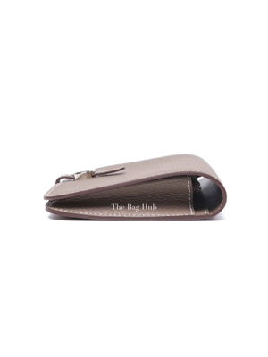 Hermes Etoupe Togo Leather Dogon Duo Wallet