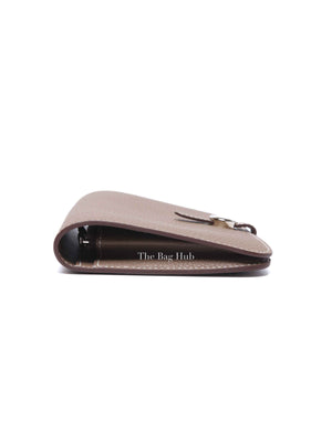 Hermes Etoupe Togo Leather Dogon Duo Wallet