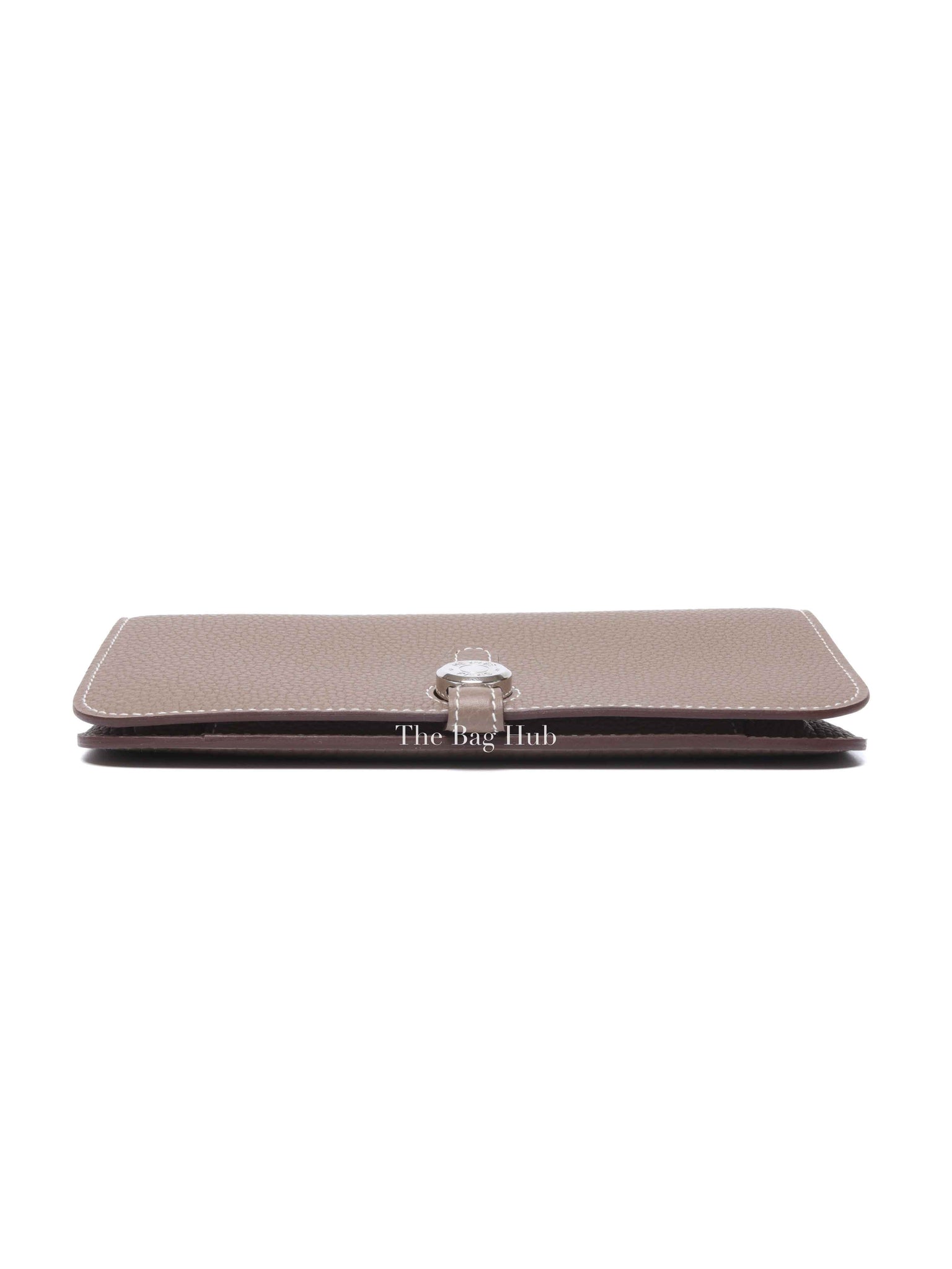 Hermes Etoupe Togo Leather Dogon Duo Wallet