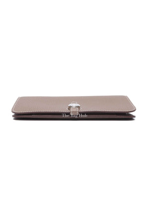 Hermes Etoupe Togo Leather Dogon Duo Wallet