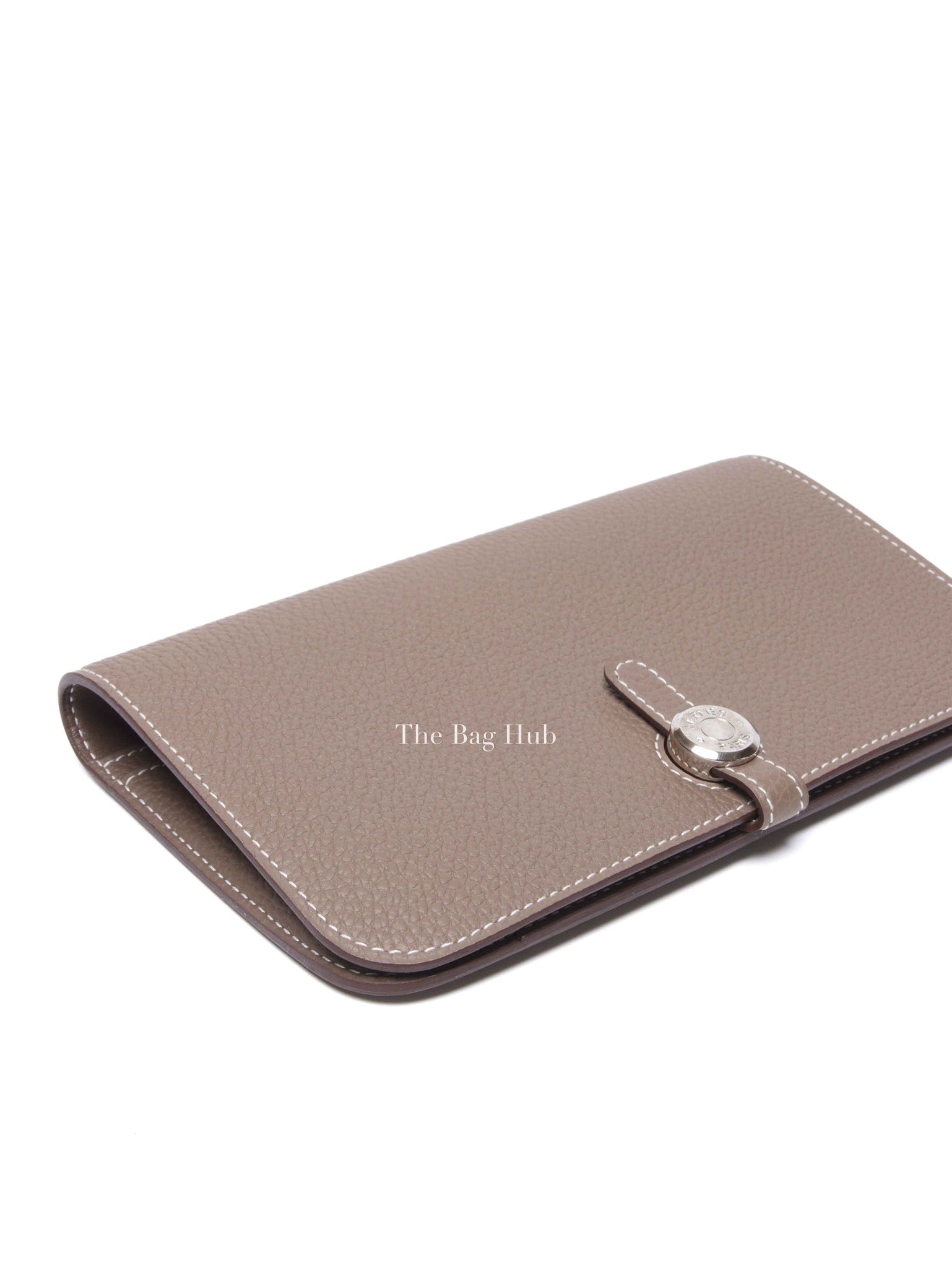 Hermes Etoupe Togo Leather Dogon Duo Wallet
