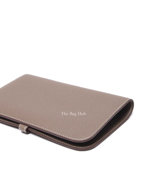 Hermes Etoupe Togo Leather Dogon Duo Wallet
