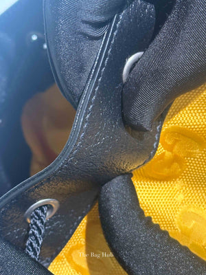 Gucci Yellow Econyl Nylon Monogram Off The Grid Drawstring Bucket Backpack
