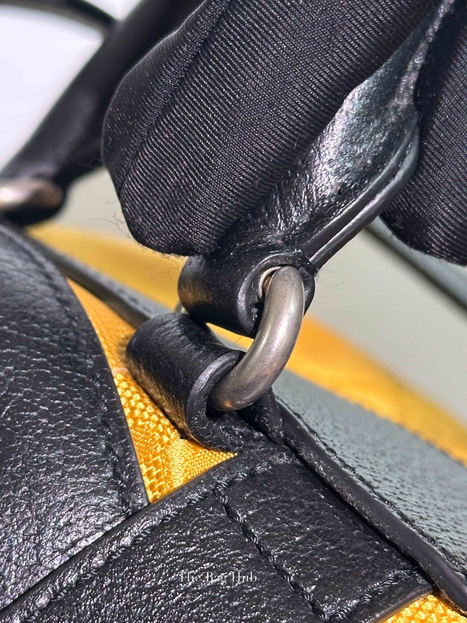 Gucci Yellow Econyl Nylon Monogram Off The Grid Drawstring Bucket Backpack