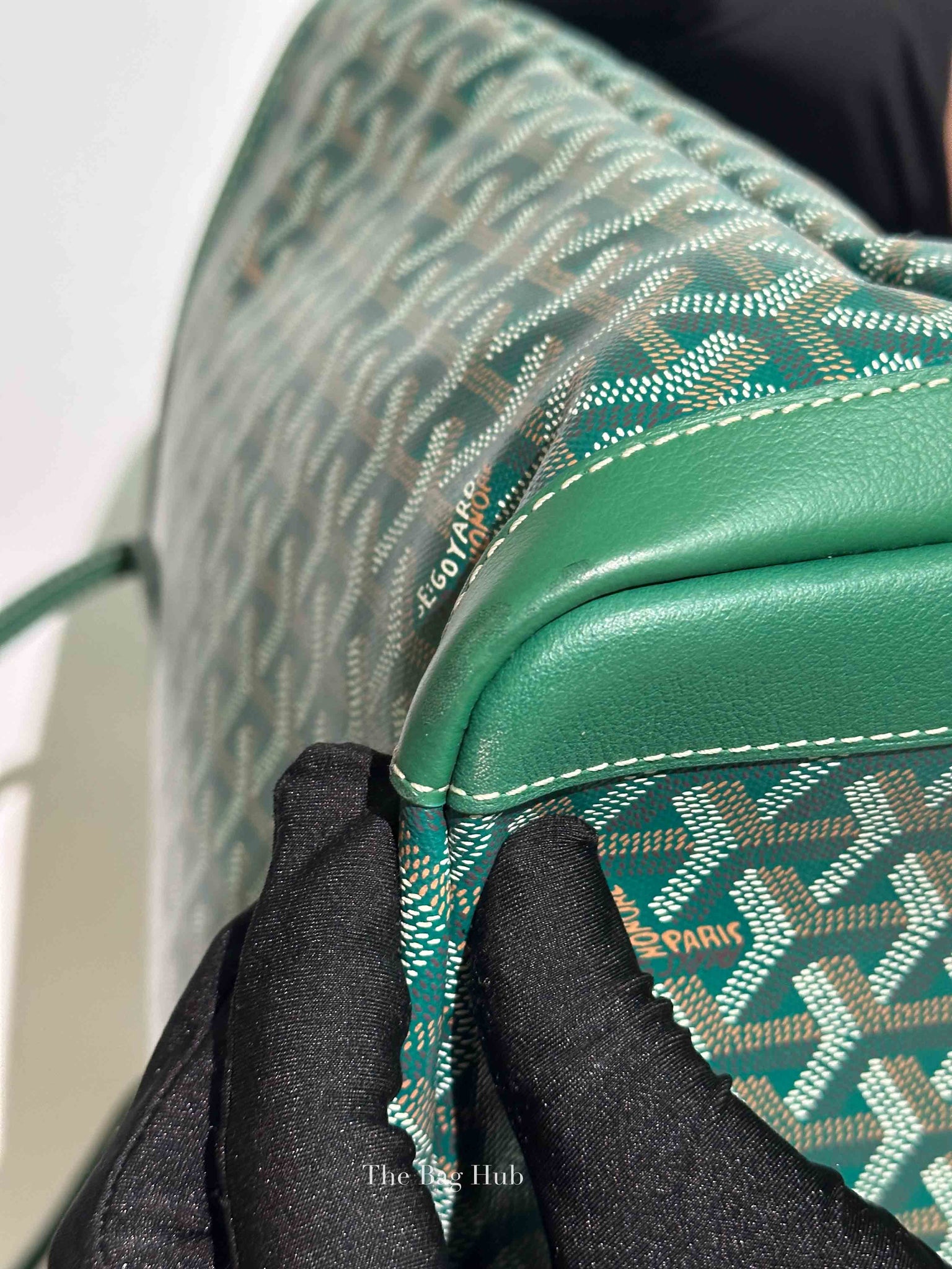Goyard Green Canvas Artois MM Tote Bag