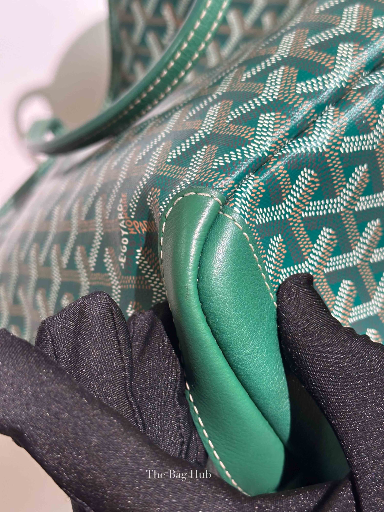 Goyard Green Canvas Artois MM Tote Bag