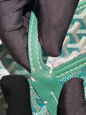 Goyard Green Canvas Artois MM Tote Bag