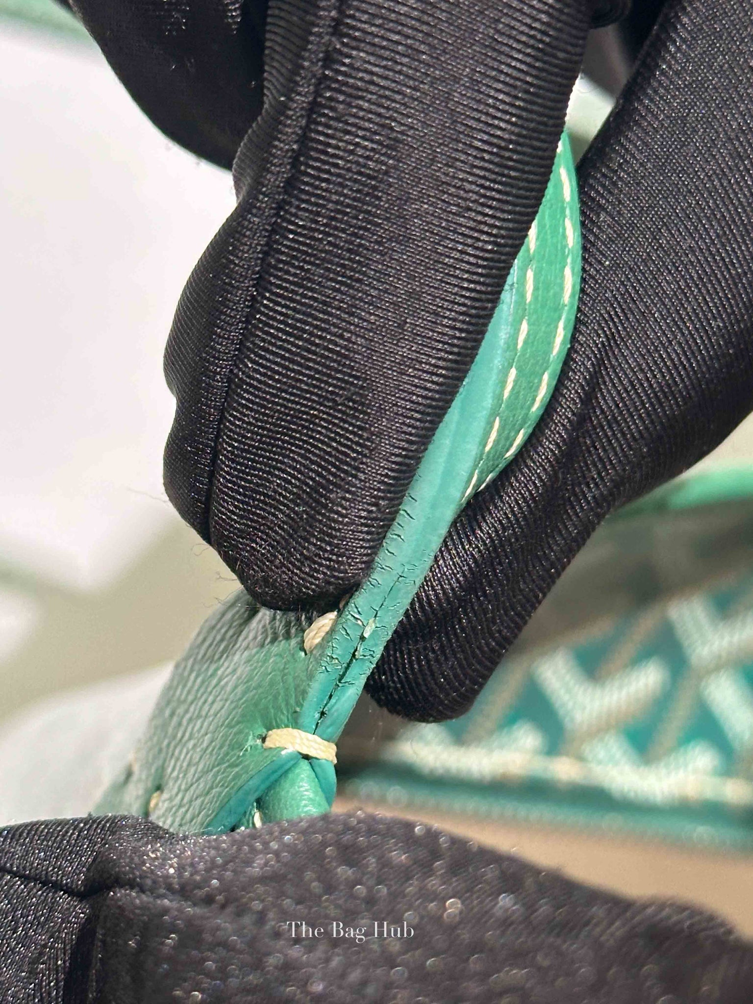 Goyard Green Canvas Artois MM Tote Bag