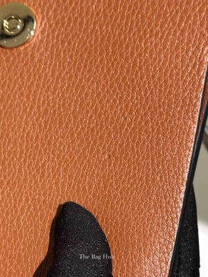 Valentino Garavani Brown Pebbled Calfskin Rockstud Small Crossbody Bag