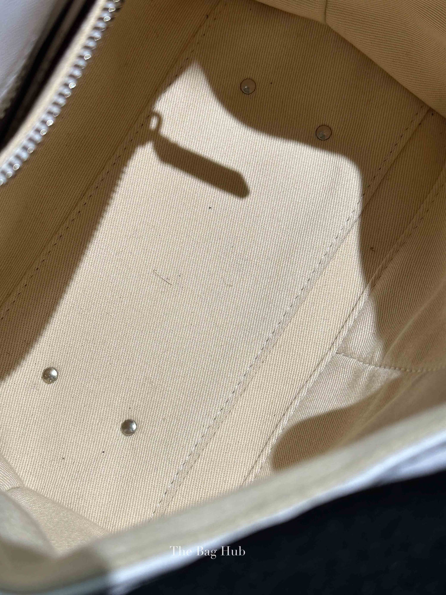 Valentino White Quilted Leather VLTN Candystud Top Handle Bag