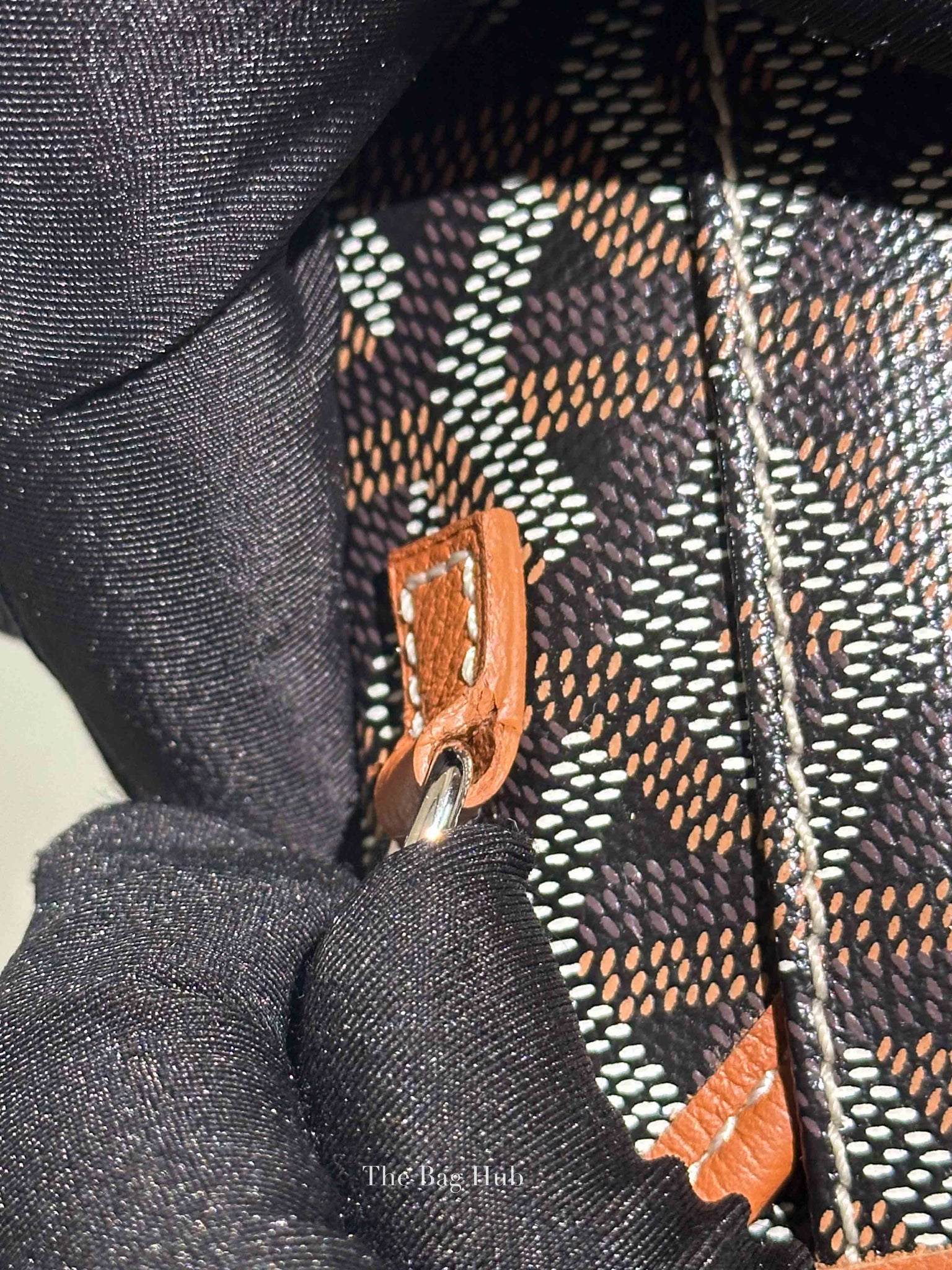 Goyard Black/Tan Canvas St. Louis PM Tote Bag