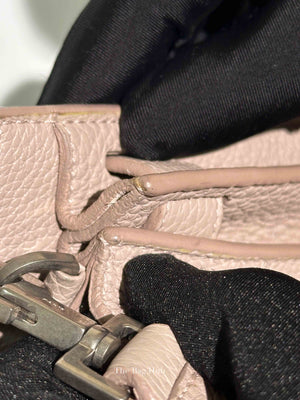 Saint Laurent Powder Pink Grained Calfskin Baby Sac De Jour Hand Bag