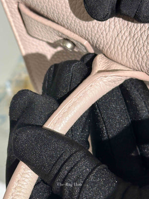 Saint Laurent Powder Pink Grained Calfskin Baby Sac De Jour Hand Bag