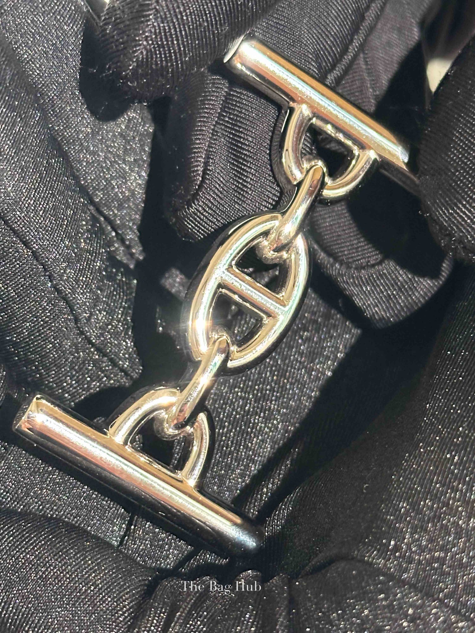 Hermes Gold Canvas/Leather Ecru Lagune Reversible Belt PHW