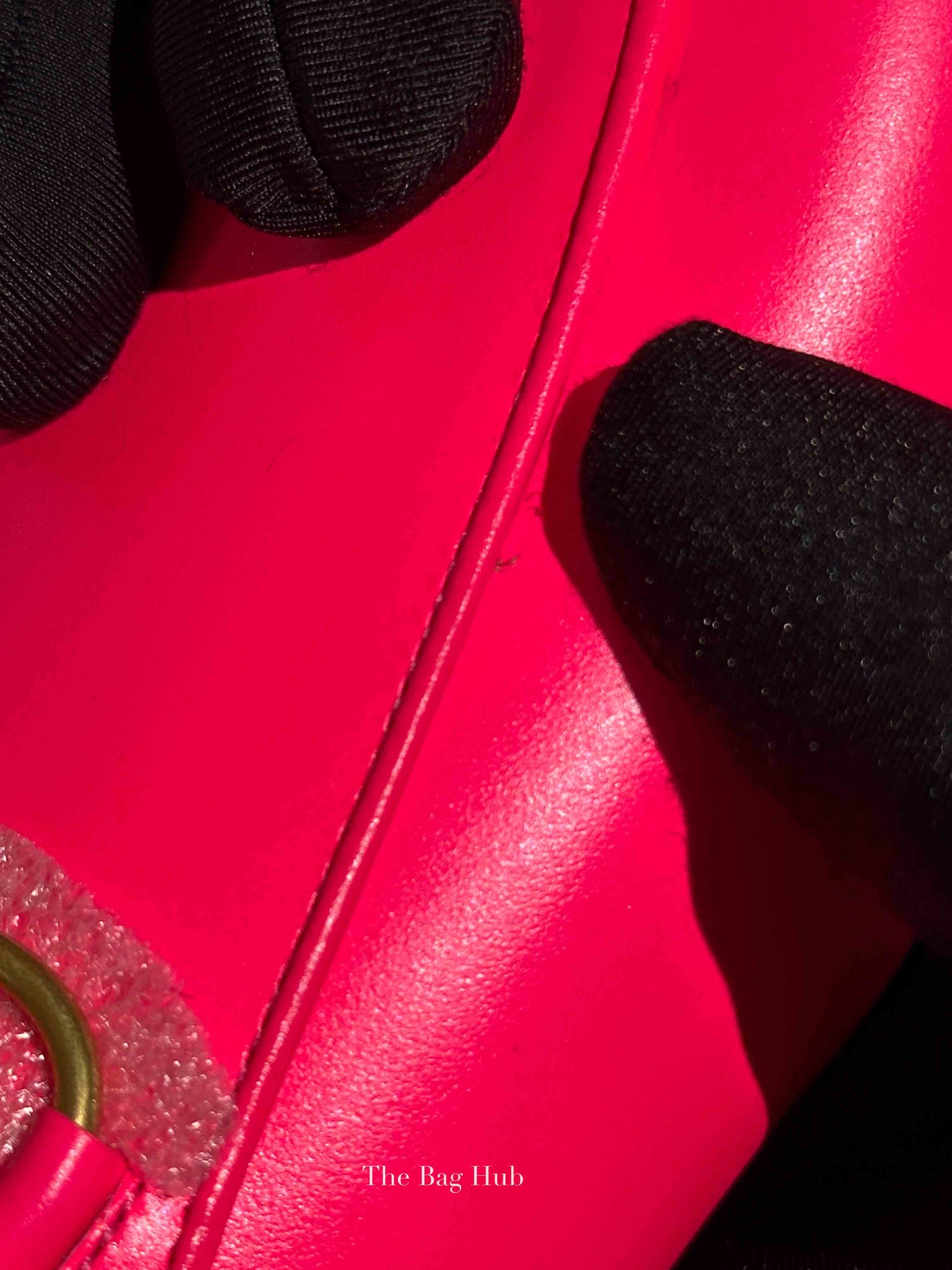 Gucci Fuxia Fluo Calfskin Womens Princetown Mules Size 37
