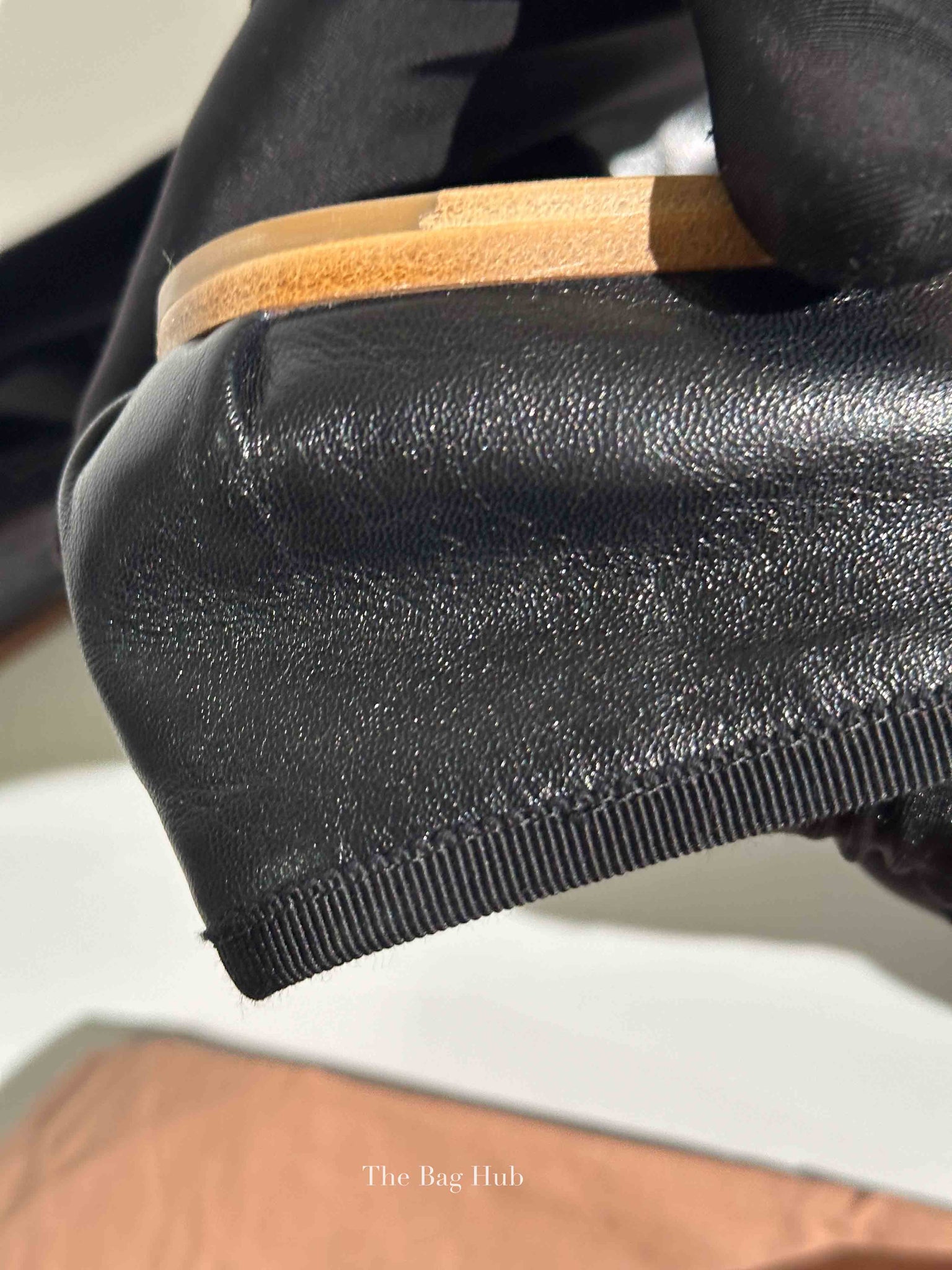 Miu Miu Black Leather Ballerinas Size 38.5