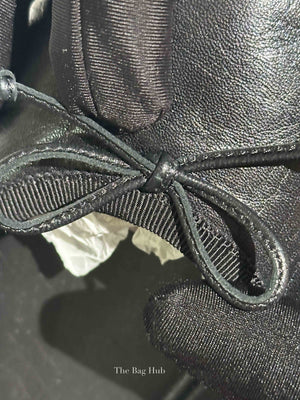 Miu Miu Black Leather Ballerinas Size 38.5