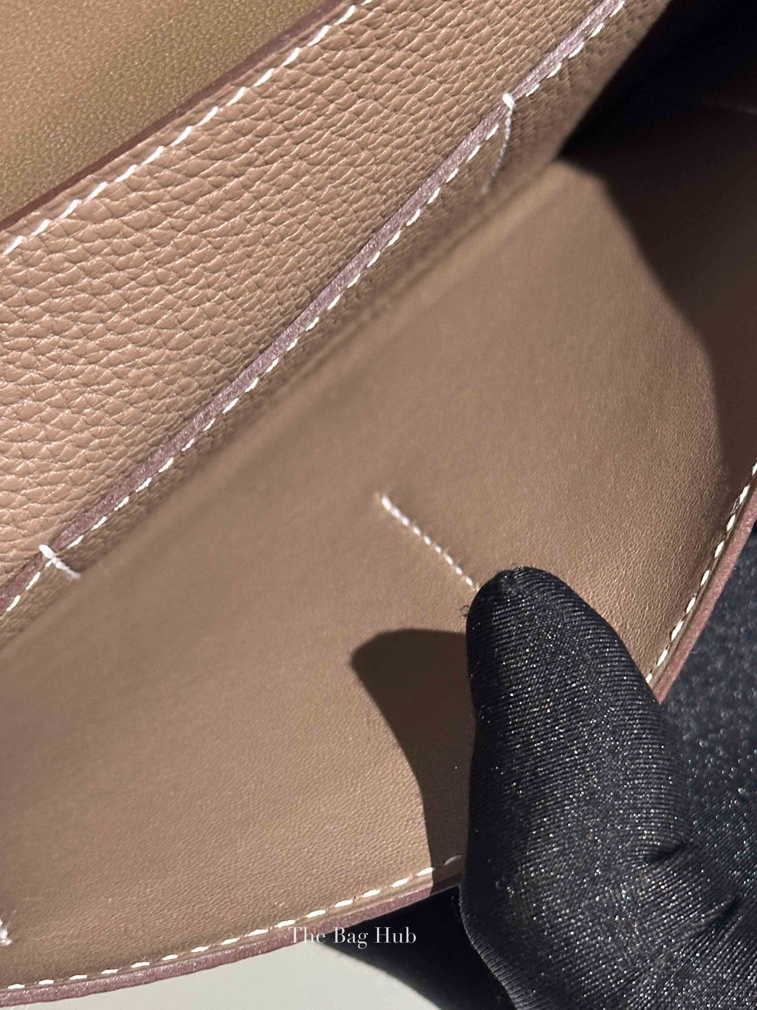Hermes Etoupe Togo Leather Dogon Duo Wallet