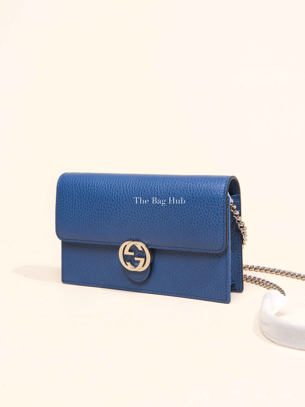 Gucci Caspian Leather Dollar Interlocking GG Wallet on Chain SHW