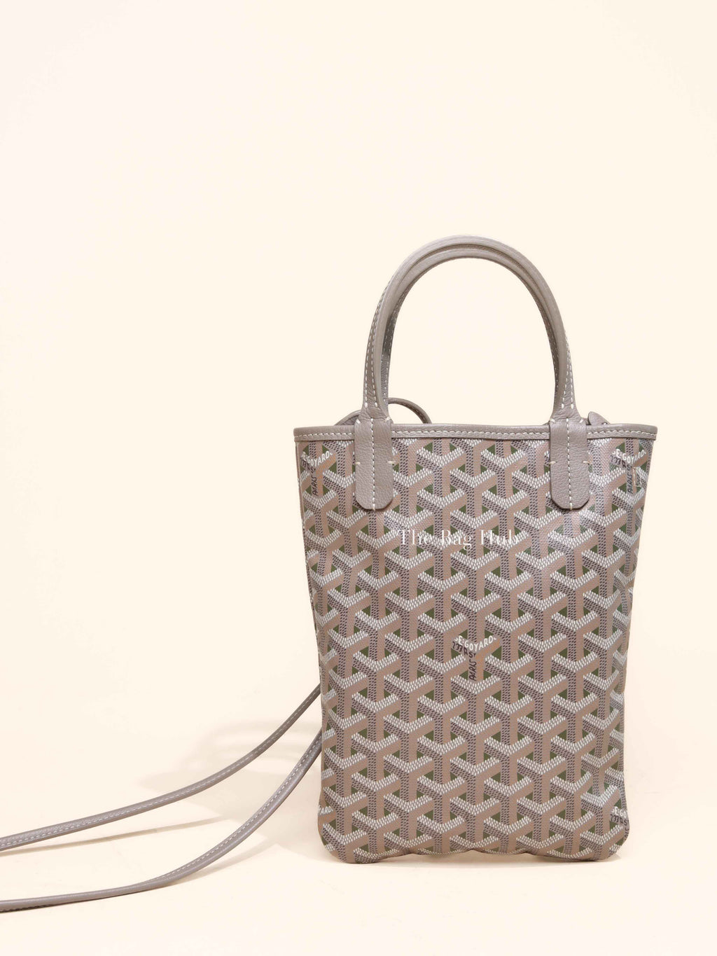 Goyard Khaki Grege Goyardine Poitiers Claire-Voie Tote Bag