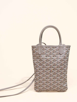 Goyard Khaki Grege Goyardine Poitiers Claire-Voie Tote Bag