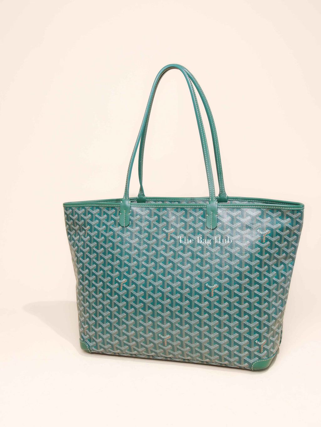Goyard Green Canvas Artois MM Tote Bag