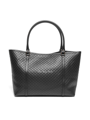 Gucci Black Microguccisima Leather Joy Medium Tote Bag