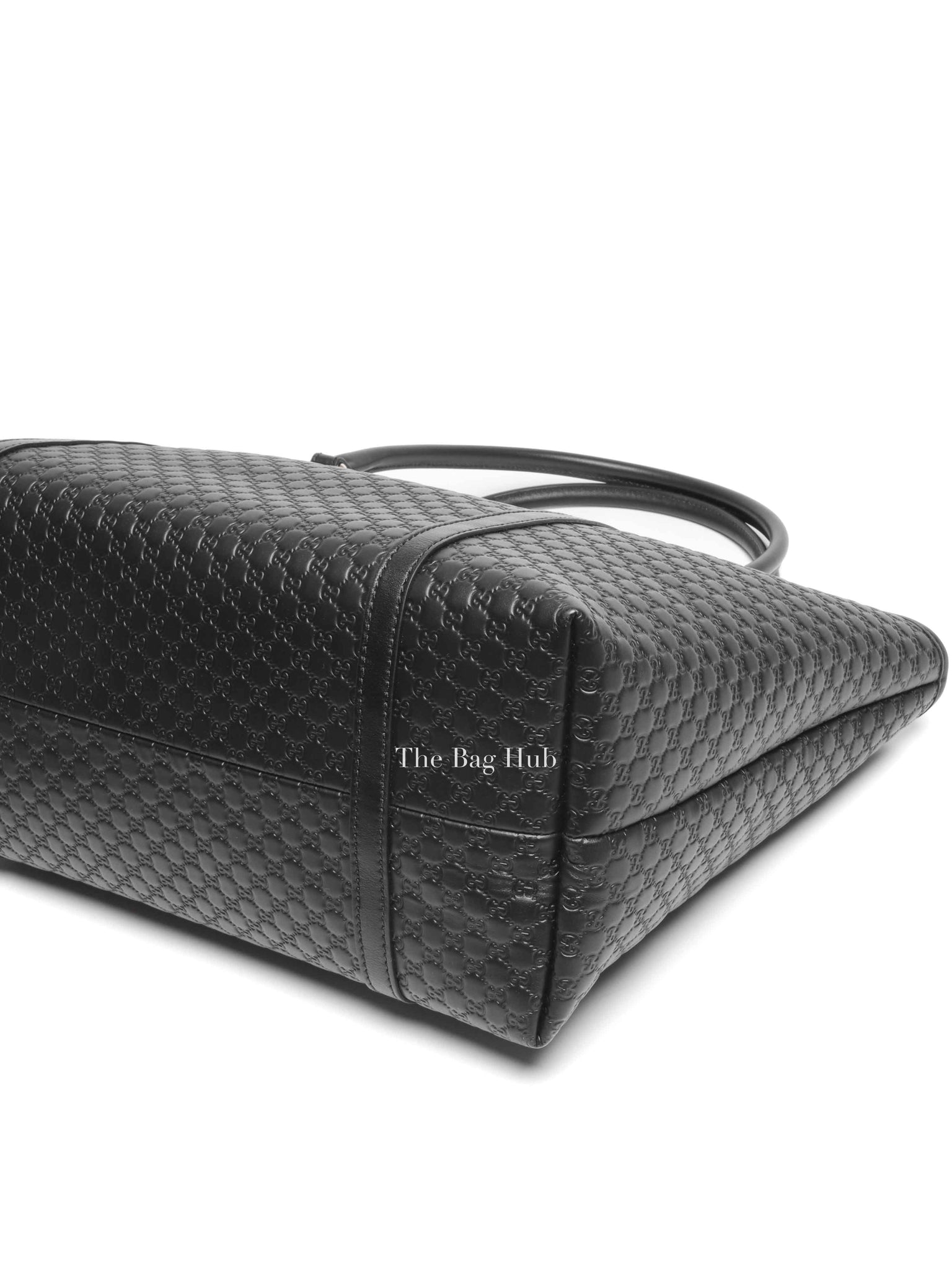 Gucci Black Microguccisima Leather Joy Medium Tote Bag