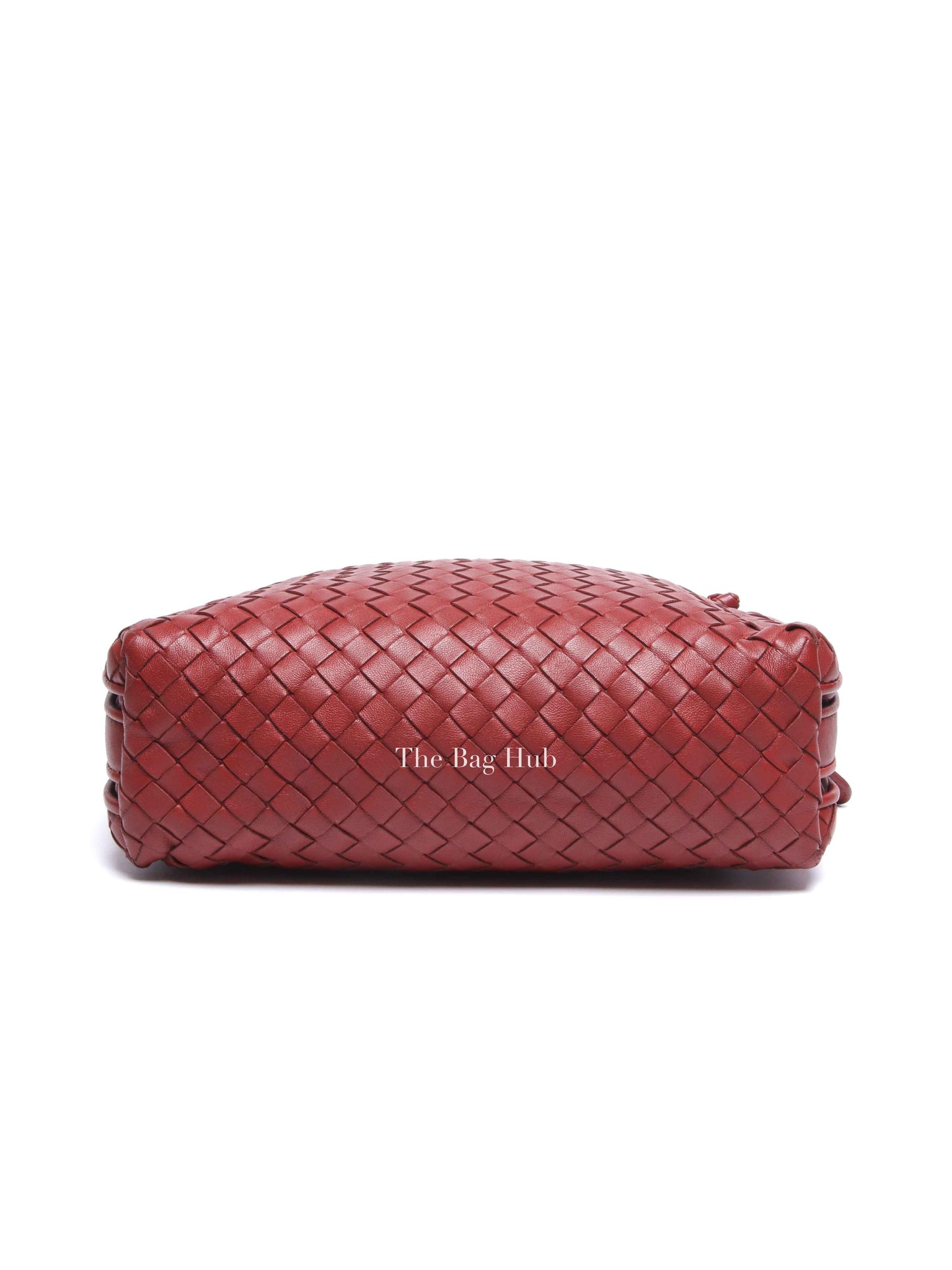 Bottega Veneta Red Intrecciato Leather Nodini Crossbody Bag